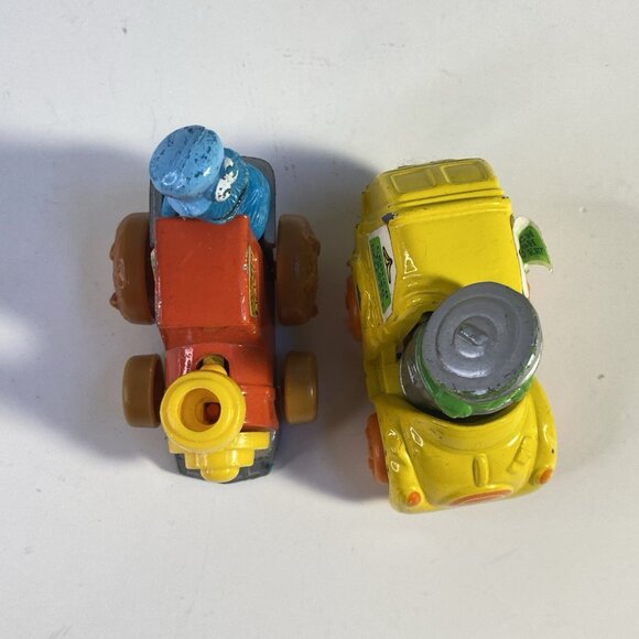 Hasbro Sesame Street Diecast Cars - 1981 to 1982 Lot of 2 Grouch Cookie Monster - Picture 4 of 8